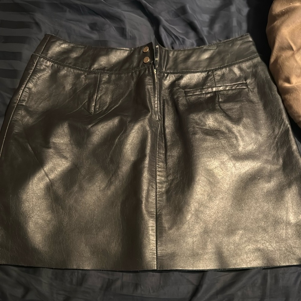 Express leather mini skirt size 3/4